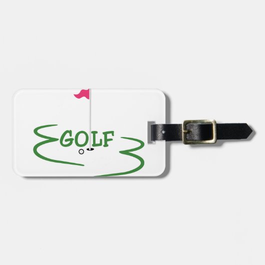 Golf Bagagelabel (Voorkant horizontaal)