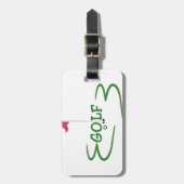 Golf Bagagelabel (Voorkant verticaal)
