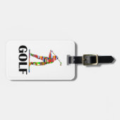 Golf Bagagelabel (Voorkant horizontaal)