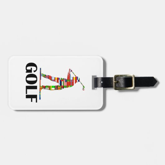 Golf Bagagelabel (Voorkant horizontaal)