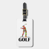 Golf Bagagelabel (Voorkant verticaal)