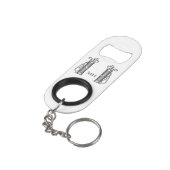 Golf Bags  Golfsport Golfer personaliseren Mini Flessenopener (Achterkant Gekanteld)