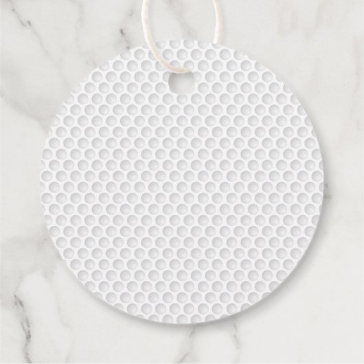 Golf Bal Dimples HACKER Golfen Grappig Gift Wrap Bedankjes Labels (Achterkant)