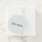 Golf Bal Dimples HACKER Golfen Grappig Gift Wrap Bedankjes Labels (In situ)