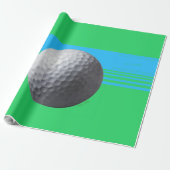 Golf Bal glanzend inpakpapier groot (Uitgerold)