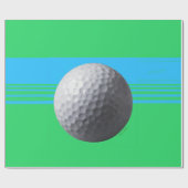 Golf Bal glanzend inpakpapier groot (Vlak)