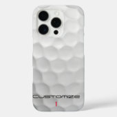 Golf bal kuiltjes gepersonaliseerde tekst en numme Case-Mate iPhone case (Achterkant)