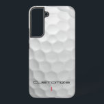 Golf bal kuiltjes gepersonaliseerde tekst en numme samsung galaxy hoesje<br><div class="desc">Op zoek naar cadeaus voor golfers? VIER! Ben je op zoek naar het perfecte cadeau voor de golfer in je leven of voor jezelf? Dit golfbal Dimples afbeelding is ideaal voor elke golfliefhebber. Pas dit golfbal afbeelding met tekst en het nummer van uw keuze. Uniek ontwerp voor de casual golfer...</div>