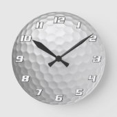 Golf bal kuiltjes patroon textuur ronde klok (Voorkant)