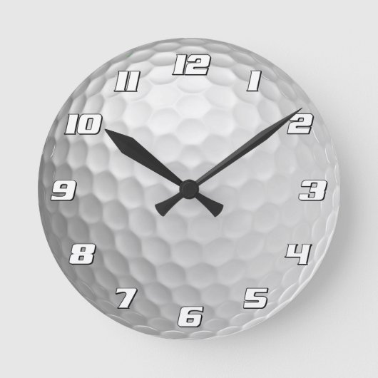 Golf bal kuiltjes patroon textuur ronde klok (Voorkant)