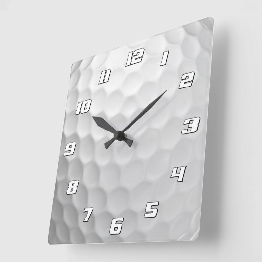 Golf bal kuiltjes patroon textuur vierkante klok (Hoek)