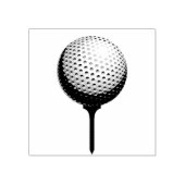 Golf Bal rubber stempel (Afrduk)