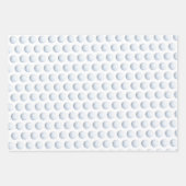 Golf bal Sport Patroon Groen Wit & Geel Inpakpapier Vel (Voorkant 2)