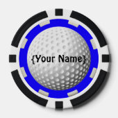 Golf bal spotter poker chip (Voorkant)