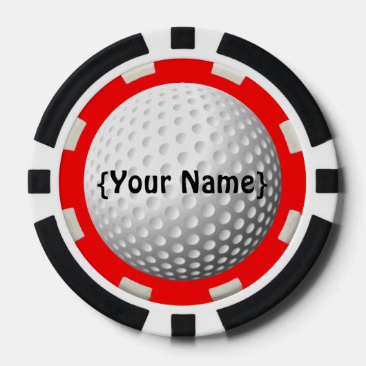 Golf bal spotter poker chip (Voorkant)