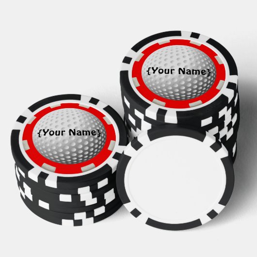 Golf bal spotter poker chip (Opstapeling)