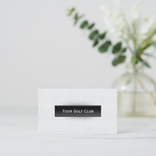 Golf Bal Textuur Professioneel Golf Visitekaartje (Staand voorkant)