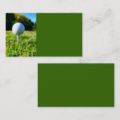 Golf bal visitekaartje sjabloon Originele foto (Voorkant / Achterkant)