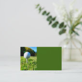 Golf bal visitekaartje sjabloon Originele foto (Staand voorkant)