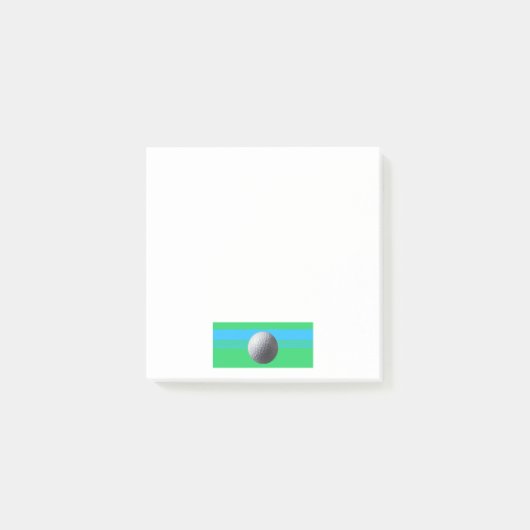Golf Bal witte notitie pads Post-it® Notes (Voorkant)
