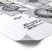 Golf Ball 1902 Patent Art - Lined Peper Poster (Hoek)