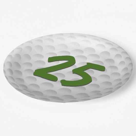 Golf Ball 25th Birthday Paper Bord (Gekanteld)