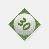 Golf Ball 30th Birthday Napkins Servet (Hoek)