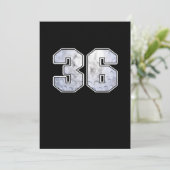 Golf Ball 36th Birthday Celebration Sport Gift Kaart (Staand voorkant)