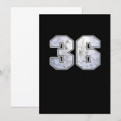 Golf Ball 36th Birthday Celebration Sport Gift Kaart (Voorkant / Achterkant)