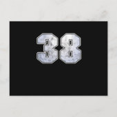 Golf Ball 38th Birthday Celebration Sport Gift Briefkaart (Voorkant)