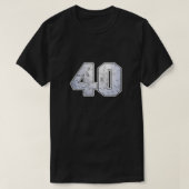 Golf Ball 40th Birthday Celebration Sport Gift T-shirt (Design voorkant)