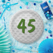 Golf Ball 45th Birthday Paper Bord (Feest)
