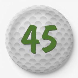 Golf Ball 45th Birthday Paper Bord
