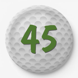 Golf Ball 45th Birthday Paper Bord