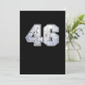 Golf Ball 46th Birthday Celebration Sport Gift Kaart (Staand voorkant)