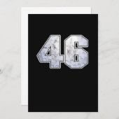 Golf Ball 46th Birthday Celebration Sport Gift Kaart (Voorkant / Achterkant)