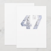 Golf Ball 47th Birthday Celebration Sport Gift Kaart (Voorkant / Achterkant)