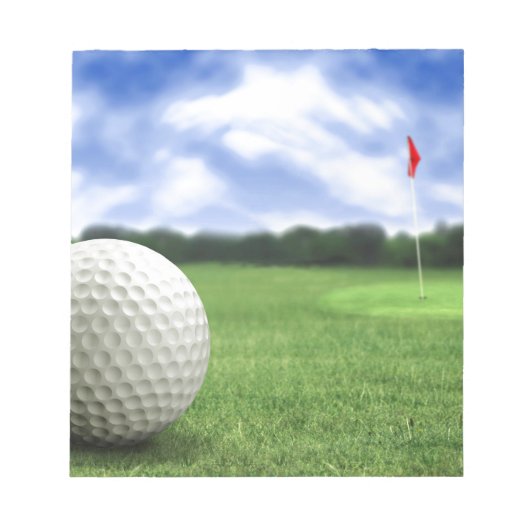 Golf Ball 4 Notitieblok (Voorkant)