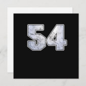 Golf Ball 54th Birthday Celebration Sport Gift Kaart (Voorkant / Achterkant)