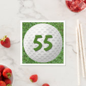 Golf Ball 55th Birthday Napkins Servet (Insitu)