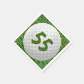 Golf Ball 55th Birthday Napkins Servet (Hoek)