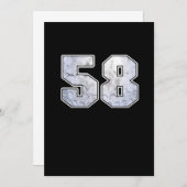 Golf Ball 58th Birthday Celebration Sport Gift Kaart (Voorkant / Achterkant)