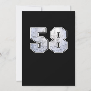 Golf Ball 58th Birthday Celebration Sport Gift Kaart