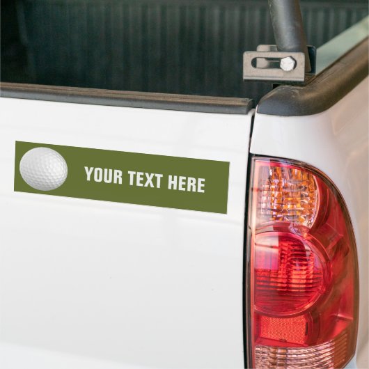 Golf Ball aangepaste bumpersticker (Op Truck)