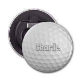 Golf Ball aangepaste naam Button Flesopener (Voorkant)