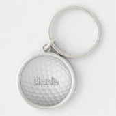 Golf Ball aangepaste naam Sleutelhanger (Voorkant)
