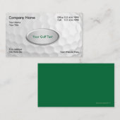 Golf Ball-achtergrond Visitekaartje (Voorkant / Achterkant)