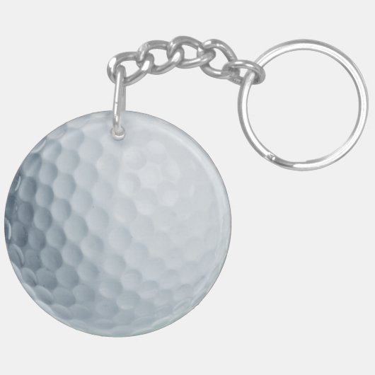Golf Ball acrylsleutelhanger Sleutelhanger (Achterkant Links)