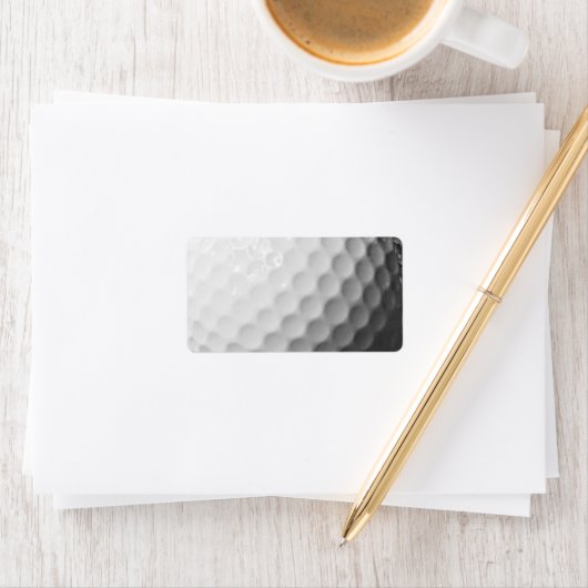 Golf Ball Adresetiketten Etiket (Insitu)