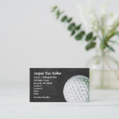 Golf Ball Art Visitekaartje (Staand voorkant)
